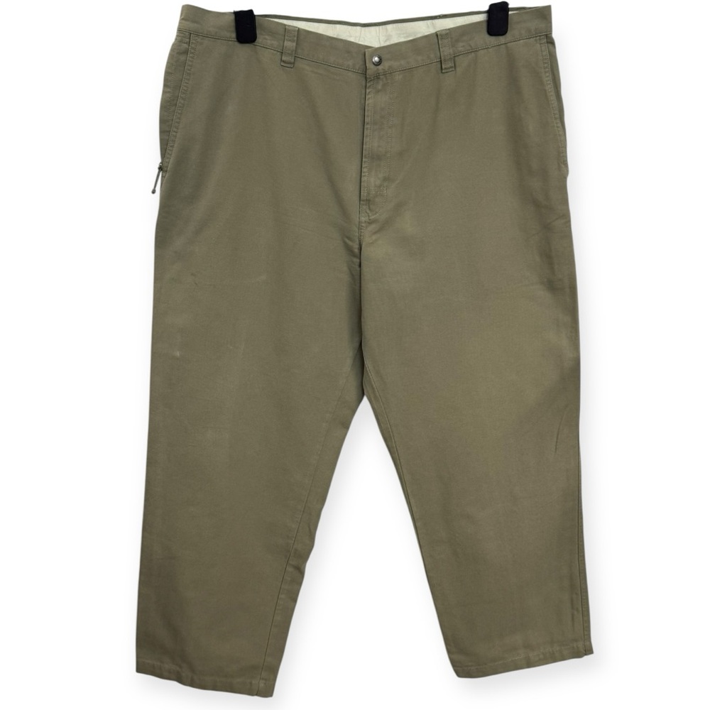 Columbia Men's Olive Green Canvas Khaki Chinos 42W30L *609